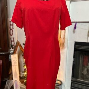 Elegant Red Women's Dress